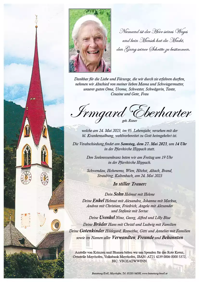 Parte von Irmgard Eberharter